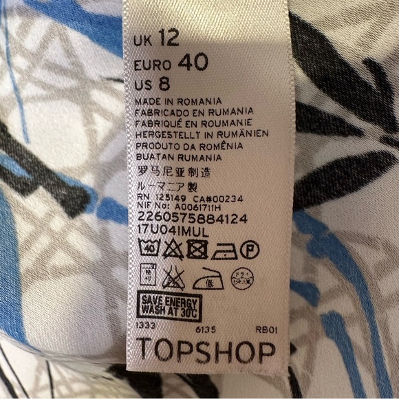 Topshop Kimono-Style Topper - Sz 8 - Picture 9 of 9